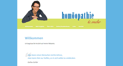 Desktop Screenshot of homoeopathieundmehr.ch